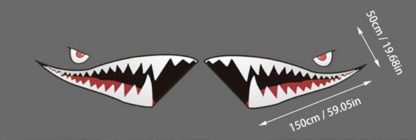 Flying Tigers Shark Mouth Decal - Image 3